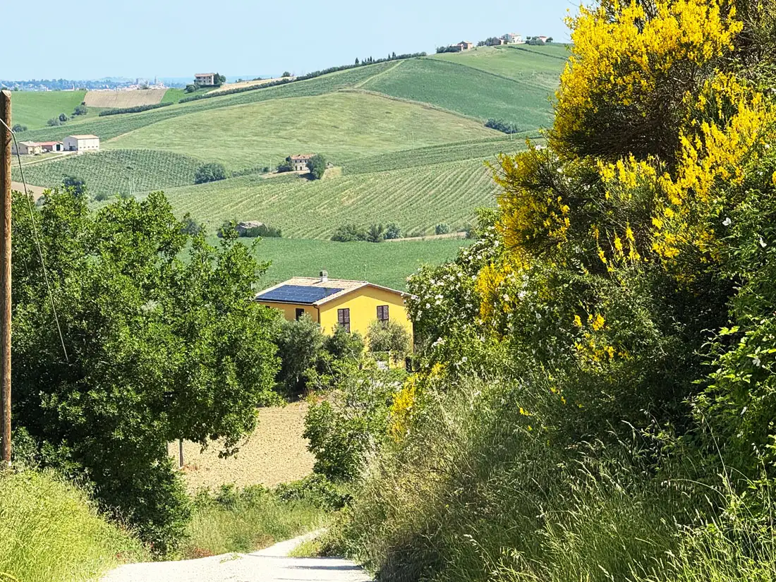 Casale Staffolo, sulle colline che circondano il paese.