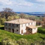 stone farmhouses in the region Marche