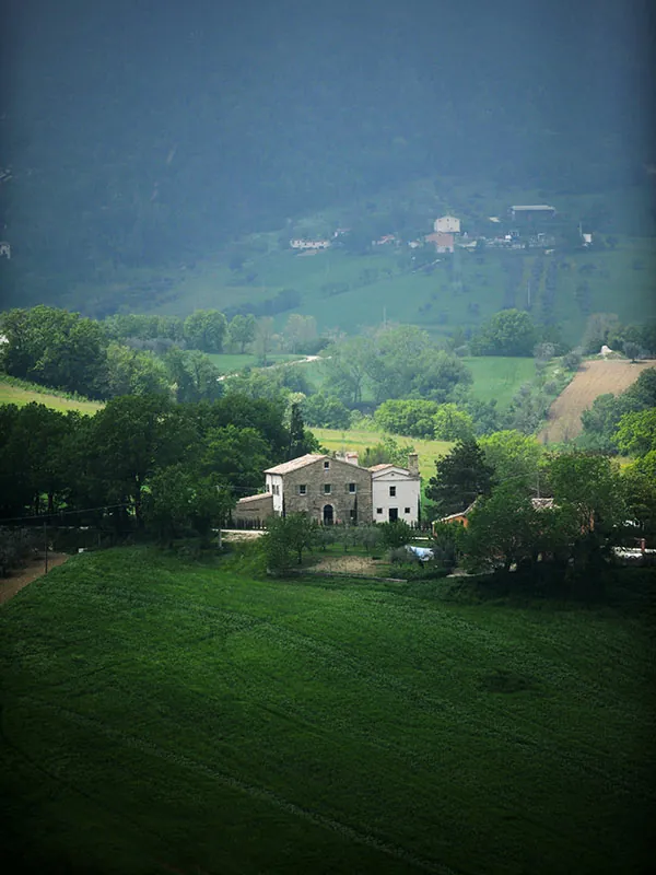 Panorama casa di campagna